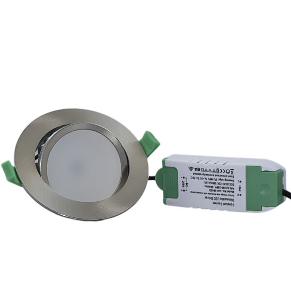 LED Einbaustrahler 12W, Mix 2700K-6000K, schw., chrom